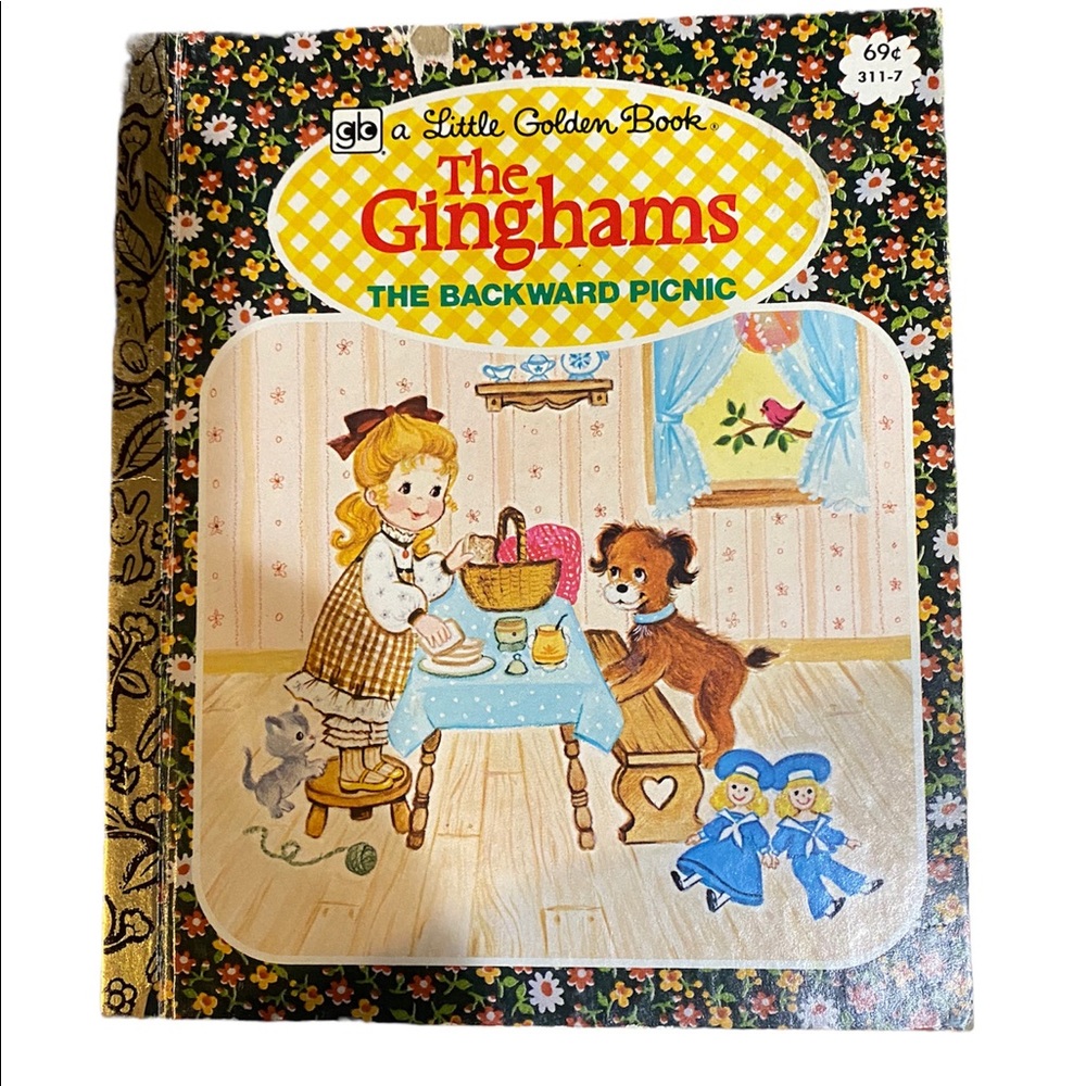Vintage Little Golden Book “The Ginghams: The Backward Picnic”